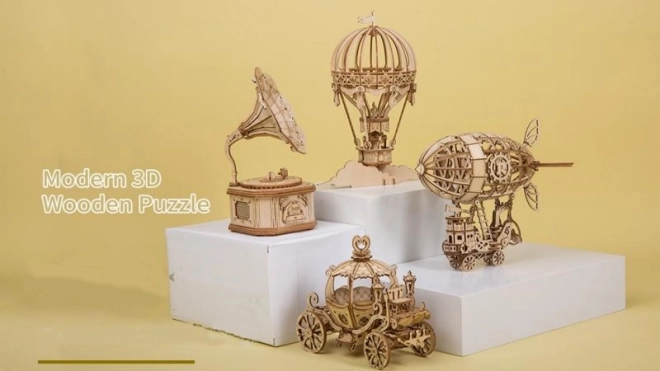Dirigeable - Puzzle en bois 3D