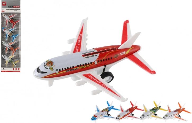 Set d’avions de ligne à rétrofriction – 4 pièces