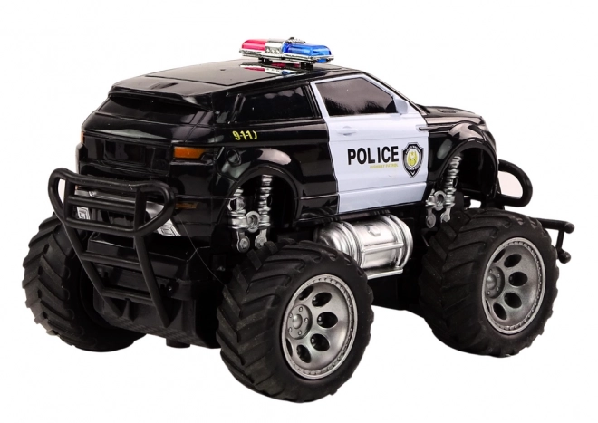 Voiture de police tout-terrain RC télécommandée 1:24