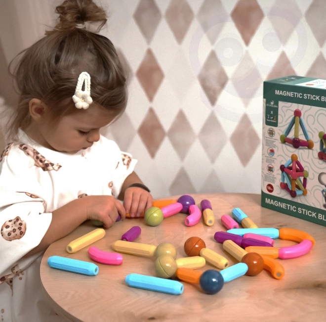 Woopie ensemble de construction éducatif magnétique, 38 pièces