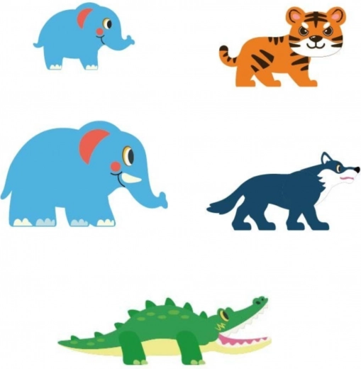 Monde de la jungle vivant avec des animaux