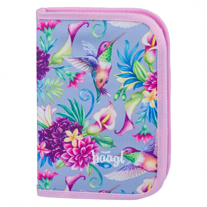 BAAGL Trousse scolaire classique deux rabats Colibri
