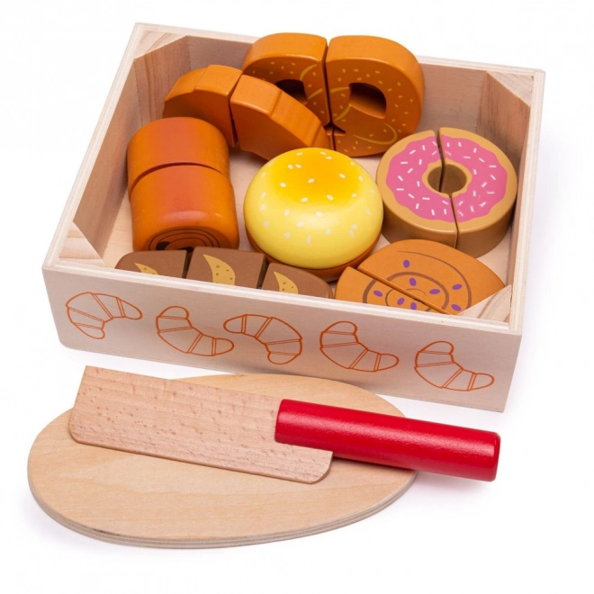 Bigjigs Toys Découpe de viennoiseries en boîte