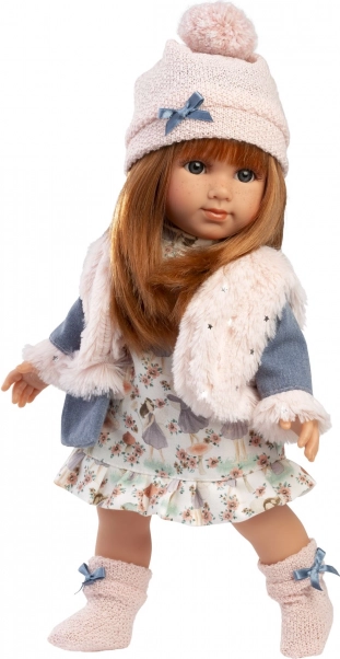 Poupée réaliste au corps souple en tissu 35 cm Llorens NICOLE