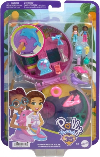 Polly Pocket Aquarium du Dauphin Set de Jeu Compact