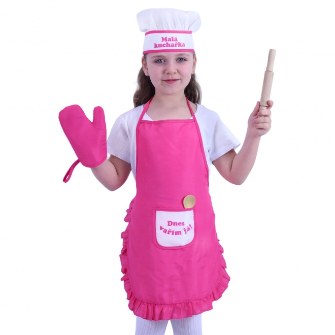 Costume de cuisinier pour enfants avec accessoires - impression tchèque