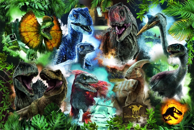 Puzzle 300 pièces Dinosaures préférés Monde jurassique
