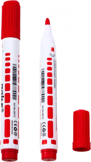 Marqueurs rouges pour tableau blanc, 12 pcs