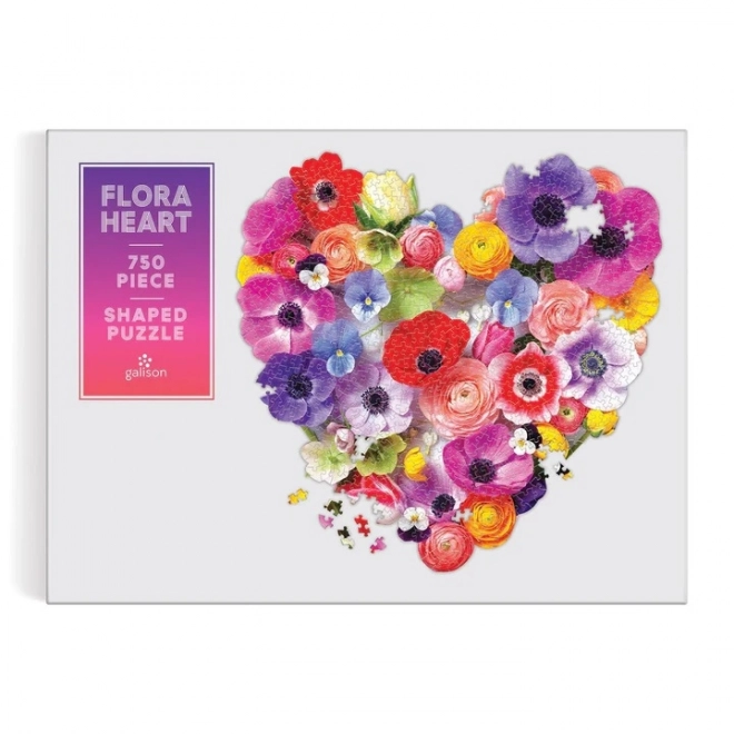 Puzzle Galison Cœur fleuri 750 pièces