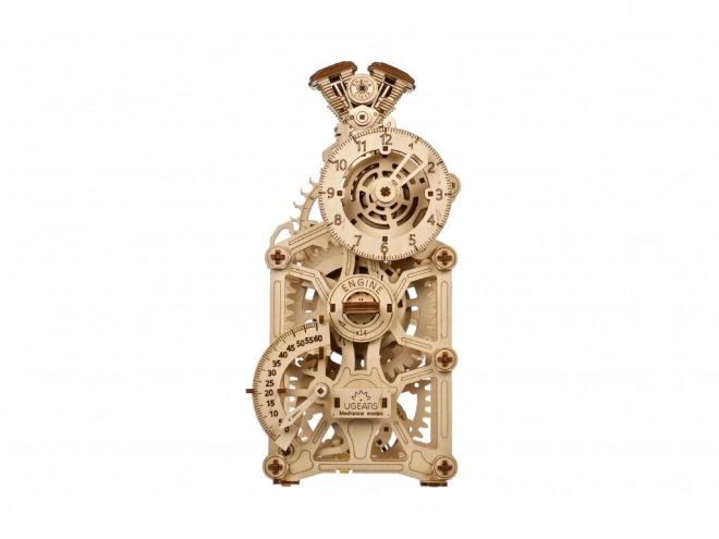 Puzzle mécanique en bois 3D Ugears Horloge à moteur