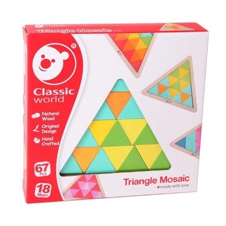 CLASSIC WORLD Mosaique en bois Triangle