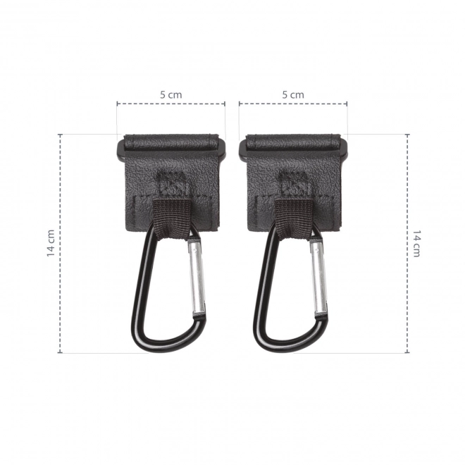 Sangle multifonctionnelle avec crochet 2 pcs, Noir
