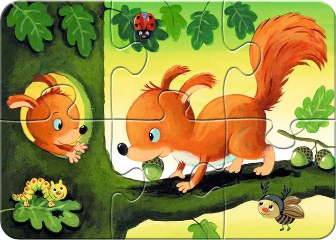 Mon premier puzzle animaux de la forêt 4 en 1