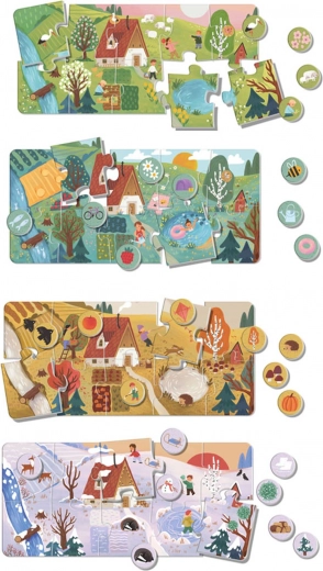 Quatre belles scènes des saisons