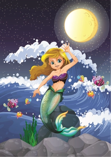 Puzzle sirène au clair de lune 50 pièces