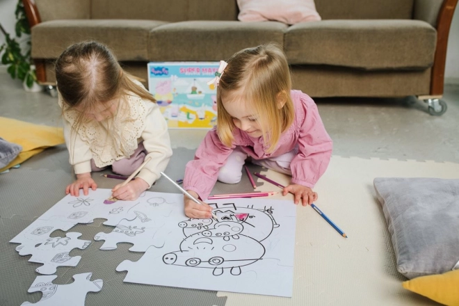 Puzzle recto-verso Peppa Pig SUPER MAXI 24 pièces