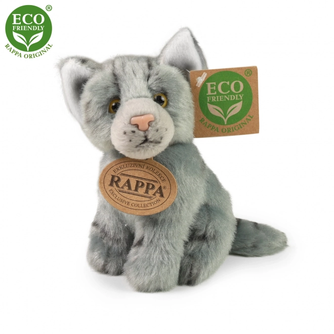 Chat en peluche assis 14 cm ECO-FRIENDLY