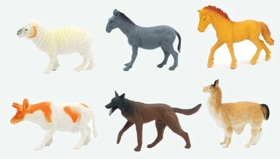 Figurines d'animaux de la ferme