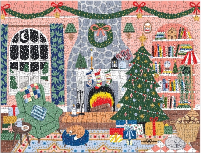 GALISON Calendrier de l'avent Puzzle chez soi pour Noël 12x42 pièces
