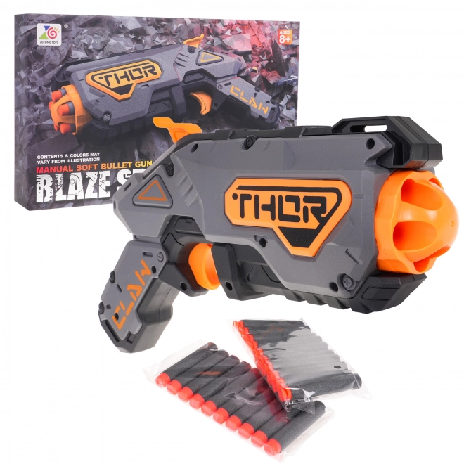 Pistolet manuel pour enfants Blaze Storm Gris