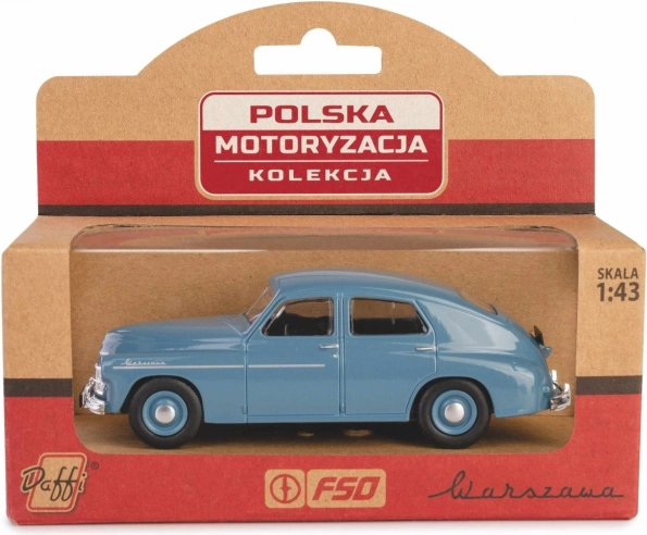 modèle de voiture Warszawa M20 – berline rétro en métal à l’échelle