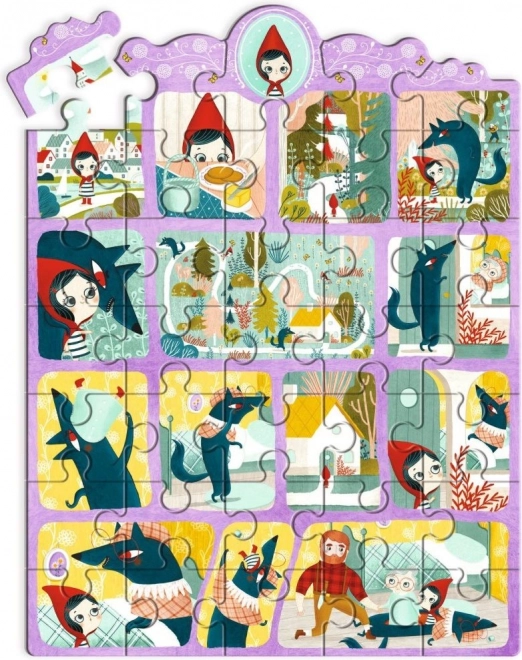 Puzzle avec histoire Le Petit Chaperon Rouge 35 pièces