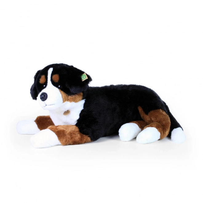 Grand chien en peluche bouvier bernois couché 89 cm ÉCOLOGIQUE