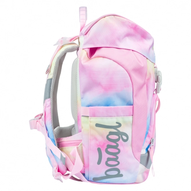 ENSEMBLE BAAGL 3 Airy Rainbow Unicorn : cartable, trousse, sac