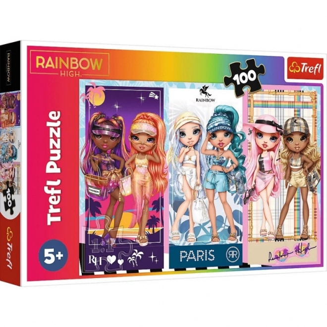 Puzzle 100 pièces Poupées Arc-en-ciel Rainbow High