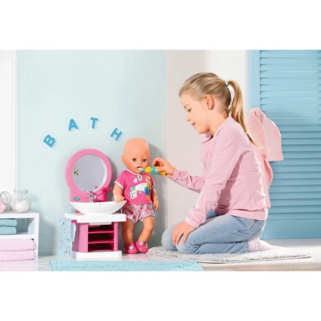 Zapf Creation Baby Born Lavabo avec brosse à dents