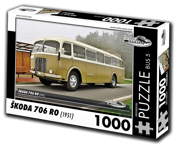 RETRO-AUTA Puzzle Autobus Škoda 706 RO (1951) 1000 pièces