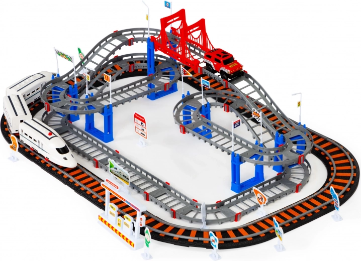 Voies à plusieurs niveaux, pont et rampes