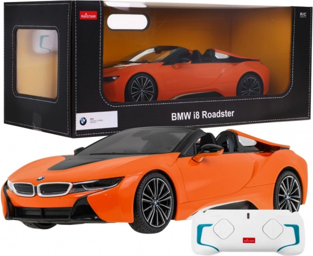 Rastar BMW i8 Roadster modèle radiocommandé 1:12 – Orange