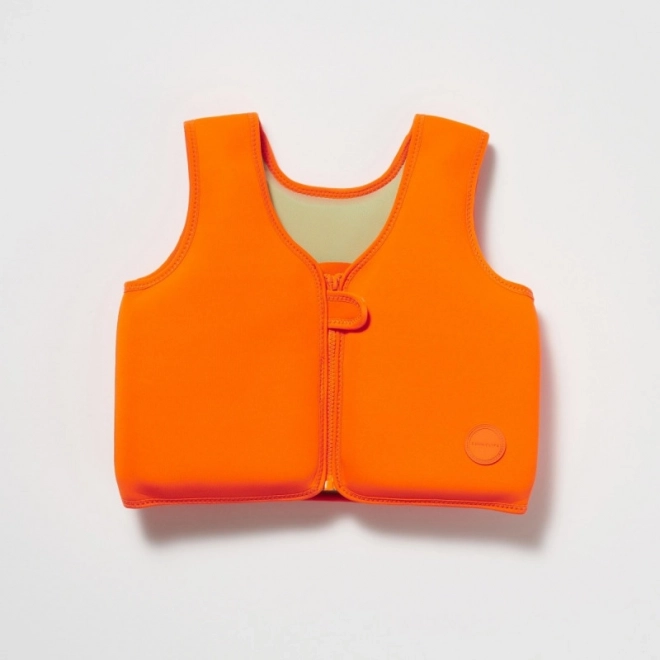 Veste de natation (3-6 ans) - Sonny la créature marine Néon Orange