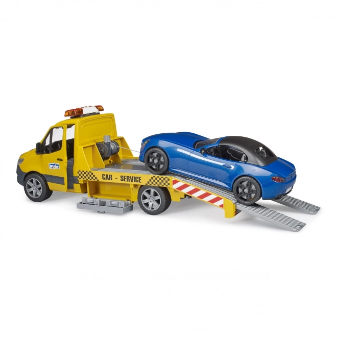 Bruder Voiture de remorquage MB Sprinter avec voiture de sport