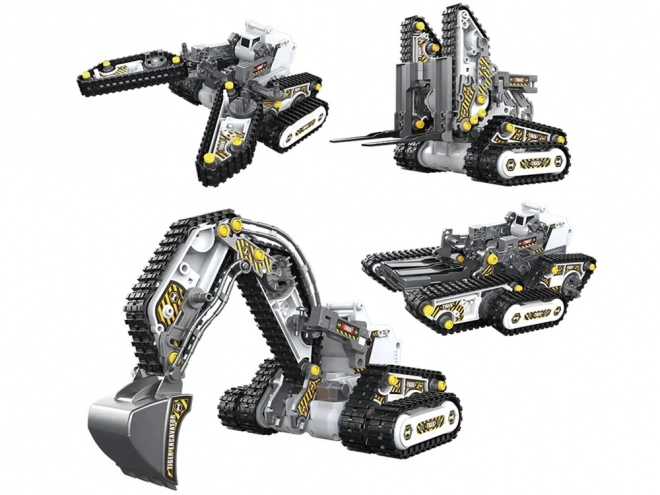 176-ele RC0665 Ensemble de télécommande 4 en 1 pour machines de construction pliables