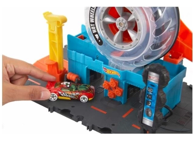 Garage Hot Wheels avec pistes de course
