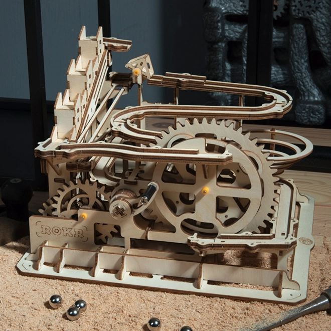 Puzzle 3D en bois Rokr Piste à billes Parkour
