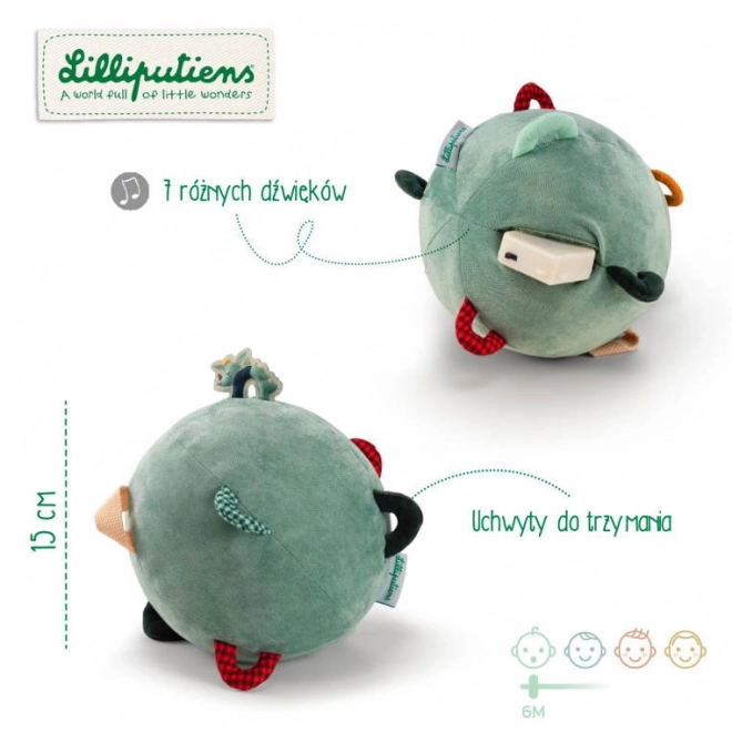 Lilliputiens - balle sensorielle avec sons - petit dragon Joe