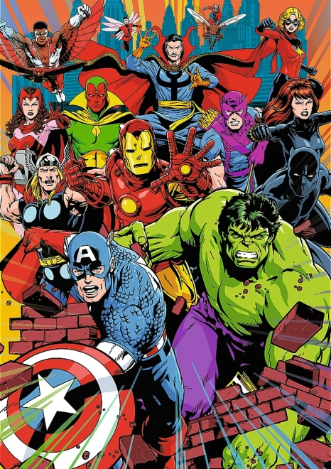 TREFL Puzzle Premium Plus Marvel : Héros de Marvel 1000 pièces