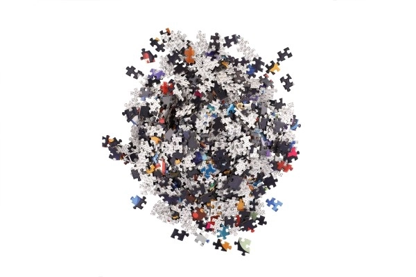 Puzzle rond espace 1000 pièces 65x65cm dans boîte 23x23x5,5cm