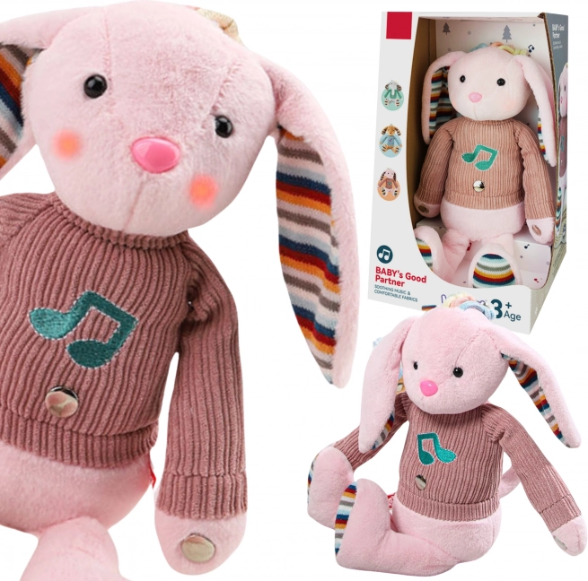 Lapin en peluche interactif Wooppy avec son et lumière