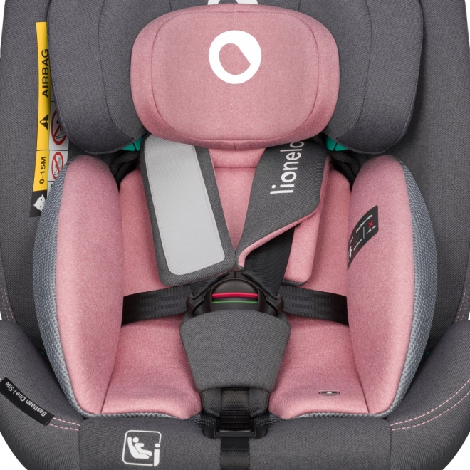 Siège auto pivotant enfant Lionelo Bastiaan i-Size Pink Rose