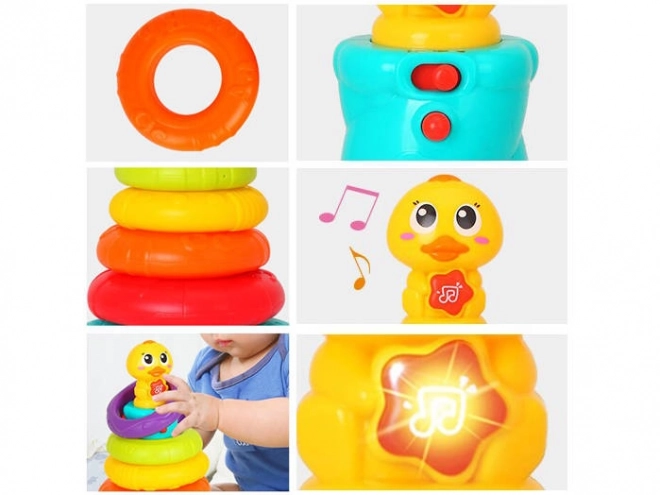 Pyramide canard jouet interactif