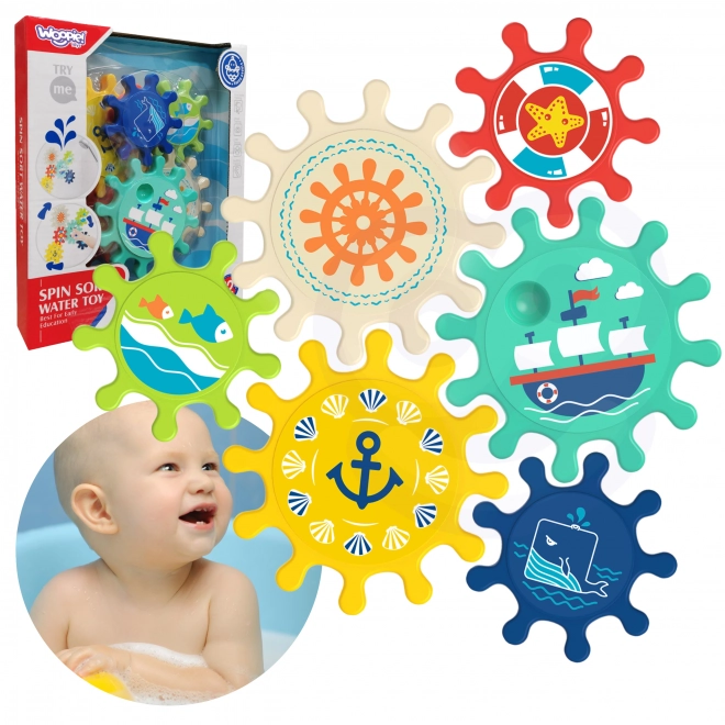 Woopie Jouet de bain pour enfants avec engrenages
