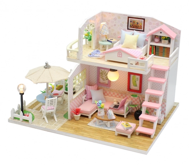 Maquette miniature de maison Rose