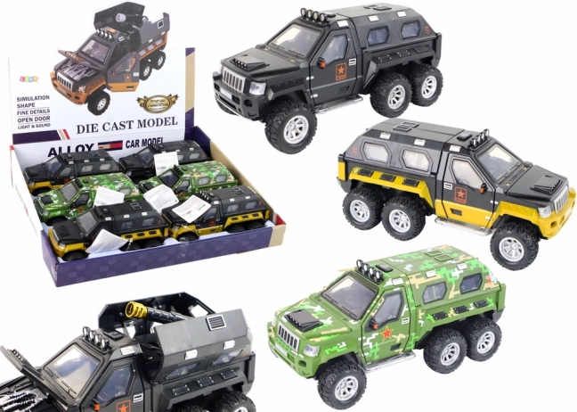 Voiture tout-terrain avec canon extensible, lumières et sons – 3 couleurs