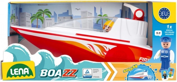 LENA bateau de pompiers avec pompe pour jeux d’eau