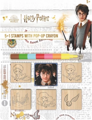 set de tampons avec crayon cire Harry Potter 5+1