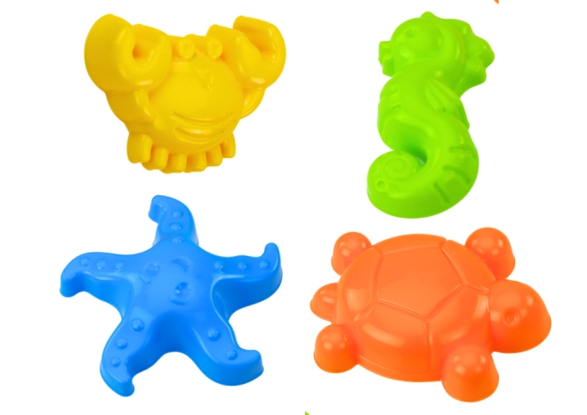 Moules colorés de créatures marines
